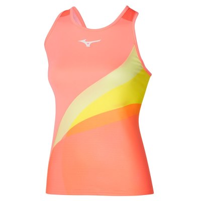Camiseta sin Manga Mizuno Release Printed Mujer Coral - Chile M690GVMJPU